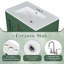 Meuble-lavabo double autoportant de 60 po de largeur avec charnières à fermeture douce, tablettes réglables et tiroirs-121082381-121082384