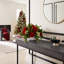 Holiday Floral with Roses, Baby's Breath and Evergreen