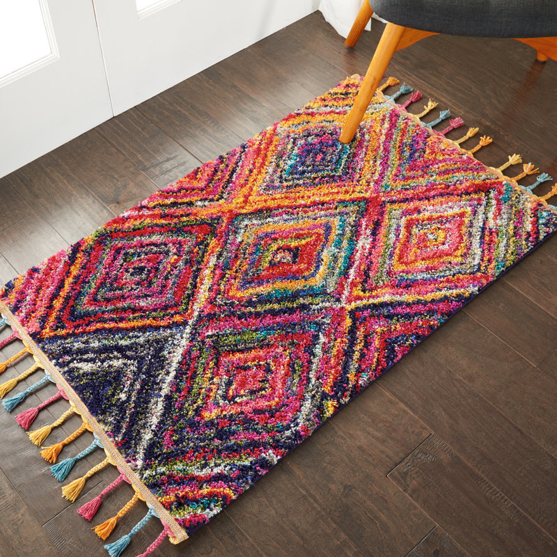 Raul Moroccan Polypropylene Rug, Rectangle 2'2" x 4'