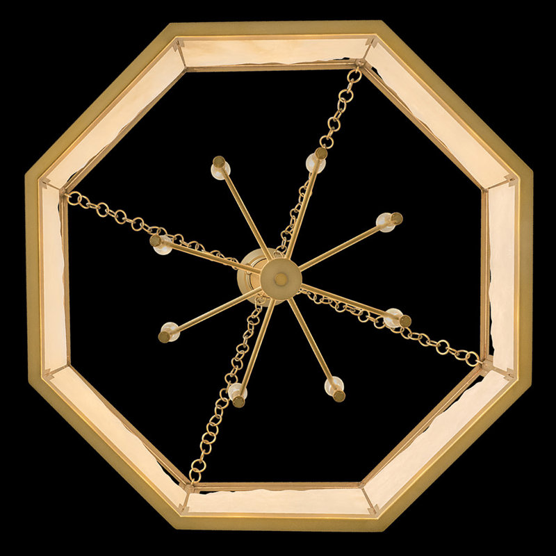 Veleta 8 - Light Steel Chandelier