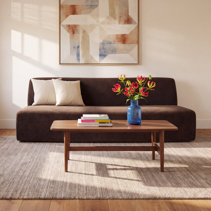 REMI Convex Sofa Dark Brown, Brown