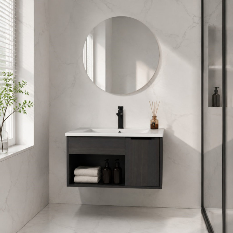 Meuble-lavabo mural 24 po