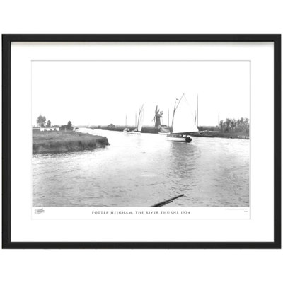 Potter Heigham, The River Thurne 1934 by Francis Frith - Single Picture Frame Print