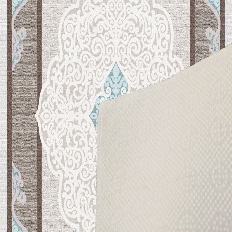Stylish Woven Carpet, 31.5 x 47.2 inches | 100% Polyester, Pile Height: 0.04 inches, Total Height: 0.31 inches | Antibacterial, Non-Slip PVC Felt Underside | Machine Washable, Perfect for Living Room & Bedroom Decor