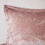 Lit simple / simple en velours TG - rosé, diamant, avec coussin pour le lavage et le repassage de l'édredon Gallop Blush, repassage facile