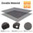 Yescom Fabric Black Cover Retractable Side Awning-67545501