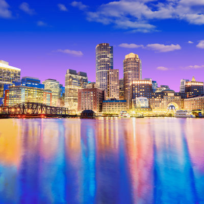 Boston Skyline 2 par - Photographie de toile tendue