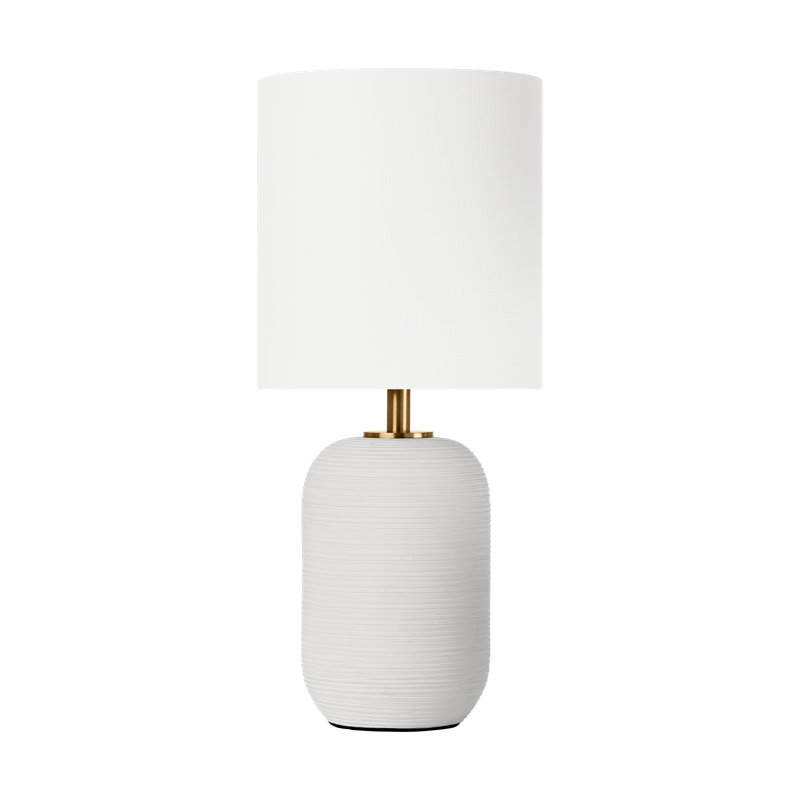 Ceramic Table Lamp, Matte White