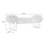 Banc rembourré en bois massif orange-388089514