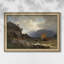 De la côte occidentale de la Norvège, 1862 - Hans Gude - Toile encadrée sur mesure-224214442-224214436-224214435