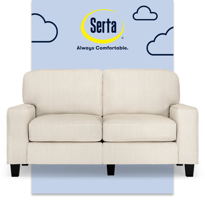 Causeuse Serta Palisades, 100 % polyester beige