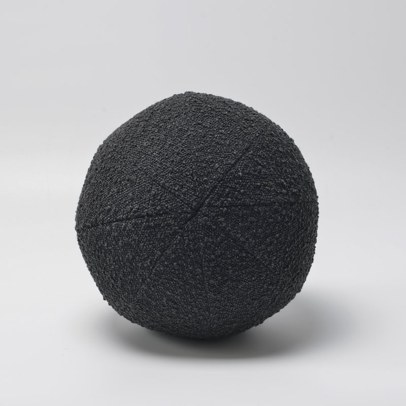 Coussin amovible et réversible, H 12 po x l 12 po, Noir