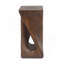 Table d'appoint d'extérieur, table de bout en forme de torsion, table d'appoint décorative, table de tabouret de jardin pour terrasse de balcon, côté piscine, béton léger, texture semblable au bois-223684815