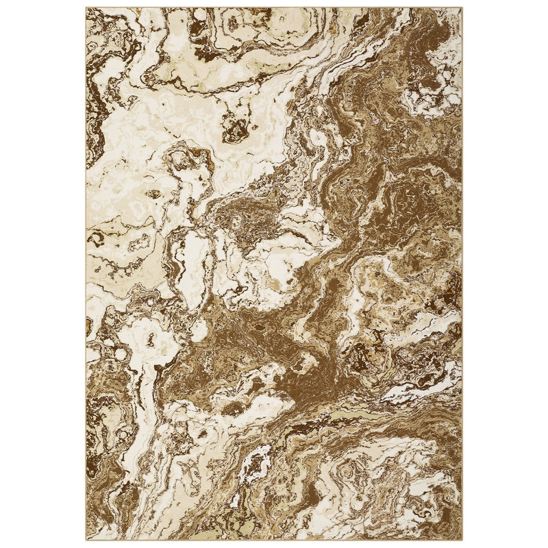 Abstract Machine Washable Rug with Rubber Backing Non-Slip Area Rug for Living Room Bedroom Dining Room Office