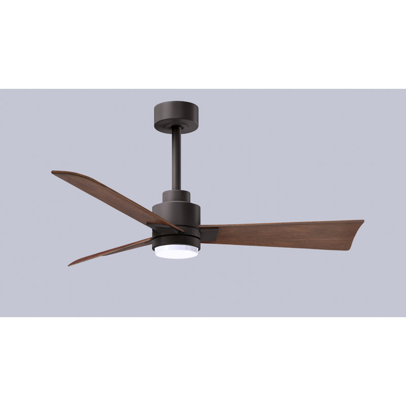 Ventilateur de plafond Alessandra, Noyer, Bronze texturé, 42"