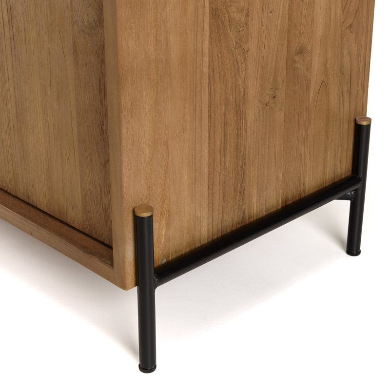 Ksean 101cm Solid Wood Sideboard