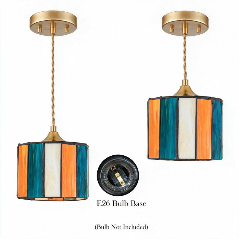 Stained Glass Mini Pendant Light