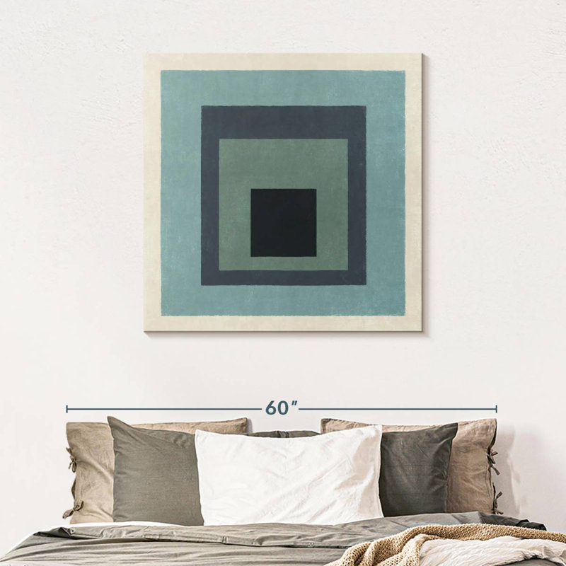 Seafoam Square Layers, 39" H x 39" W