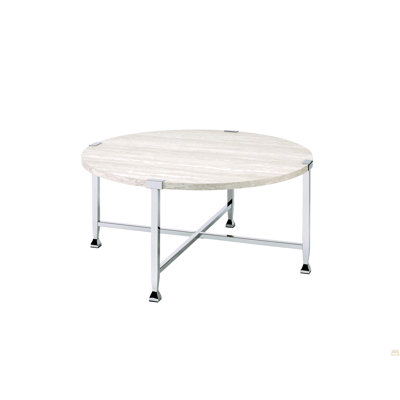 Qasim Coffee Table White Oak Coffee Table