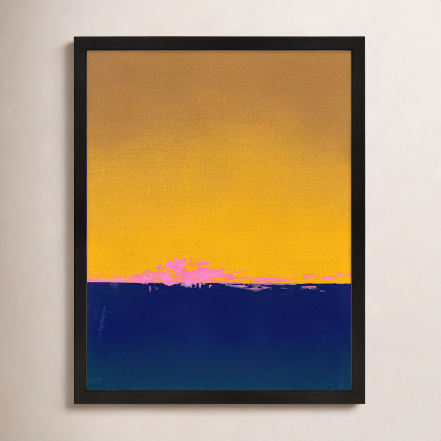 Horizon 1 Print by Lee Lessem, 25" H x 20" W x 1.25" D, Black