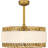 Hann 4-Light Brushed Gold Fan Light