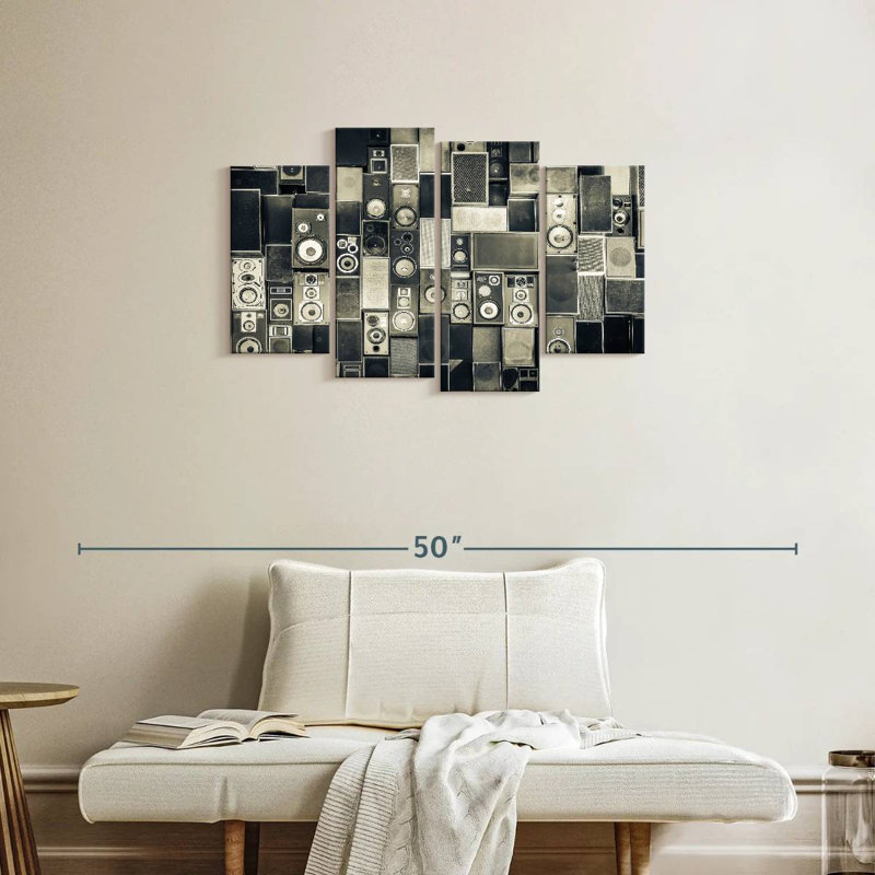 Abarca mosaïque de haut-parleurs, H 22 po x l 36 po