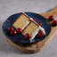 Assiette à dessert en grès céramique 7,68 po Denim - Va au micro-ondes, au four et au lave-vaisselle, par Porto Brasil