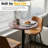 Nuno 2 - Piece 39.5" Pedestal Height Dining Tables, Round Bistro Bar Tables-2117353198-2075608994