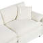 Canapé modulaire en U pour salon, canapé modulaire surdimensionné. 4 avec 2 repose-pieds, chenille beige. Confort d'assise profond. Assemblage personnalisable. Chambre spacieuse et confortable. Relaxant-410712610