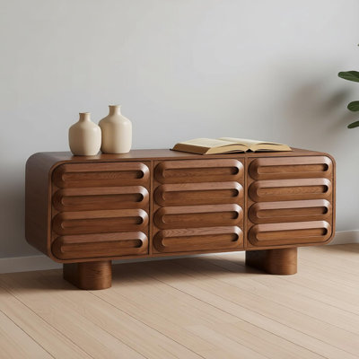 Retro large-capacity storage sideboard cabinet