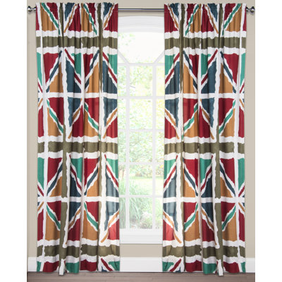 Guro Semi Sheer Curtain Single Panel