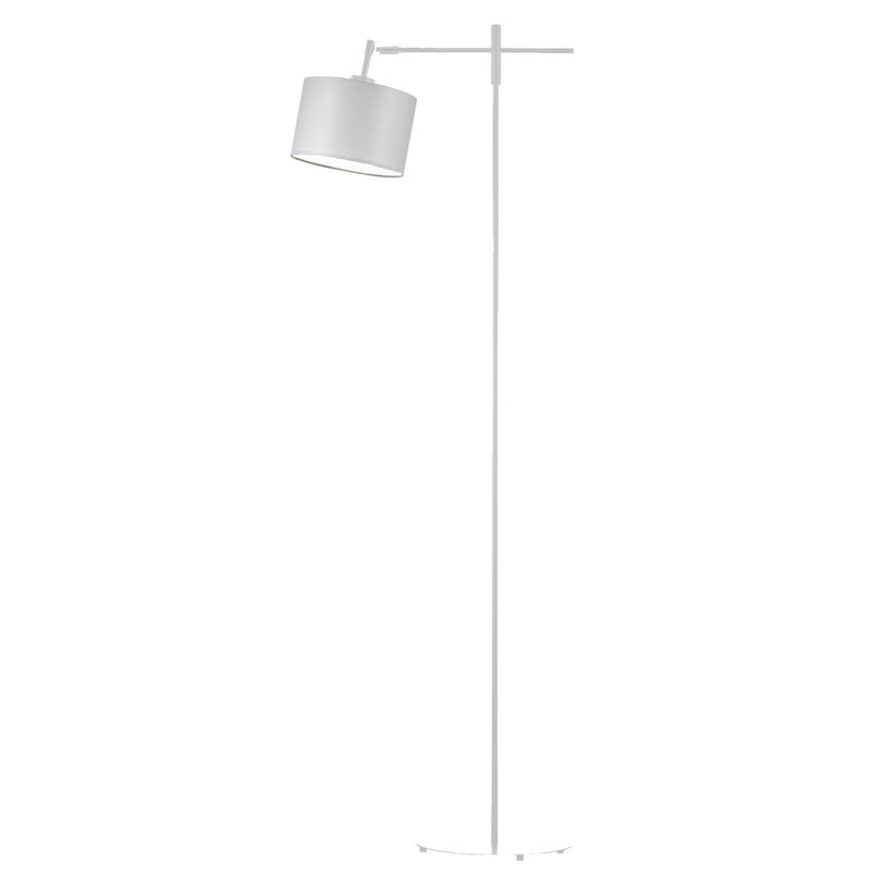 Chafton 145 H cm Floor Lamp, Light Grey, Silver