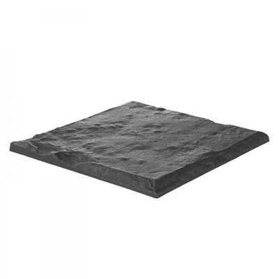 Pavés décoratifs avec piquets 15,5 x 15,5 po gris