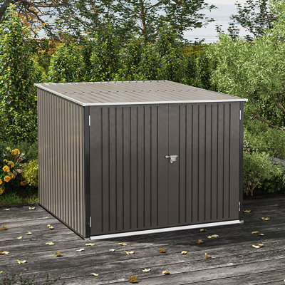 6 ft. 5 in. W x 7 ft. D Steel Bike Shed