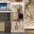 Mastan 59'' W Reception Desk With Display Cabinets And LED Lightsand Transparent Glass