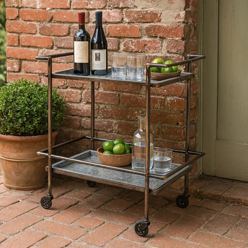 Metal Bar Cart