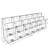 Three-Tiered Tri-Fold Brochure Counter Display (18 Pockets)