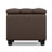 Sienna 33"W Upholstered Vegan Leather Transitional Rectangular Storage Ottoman Bench with Tufted Styling-1993390121