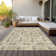 Washable Floral Indoor / Outdoor Rug