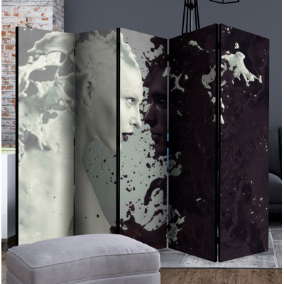 Rowling 225cm W x 172cm H 5 - Panel Folding Room Divider