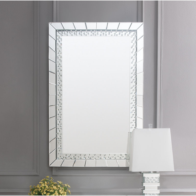 Sonakshi Engineered Wood Flat Wall Mirror