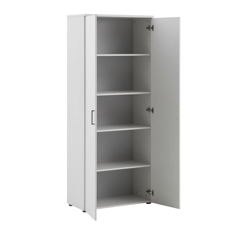 Griffis 2 -Door 4 -Shelf Vertical Filing Cabinet, Light Grey