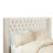 Upholstery Headboard With Button Tufting, Double Nailhead Trim, Adjustable Legs For Bedroom, Cream Upholstery, Queen Sized Bedroom Decor Metal Legs, Queen, Color Bed-1684857914