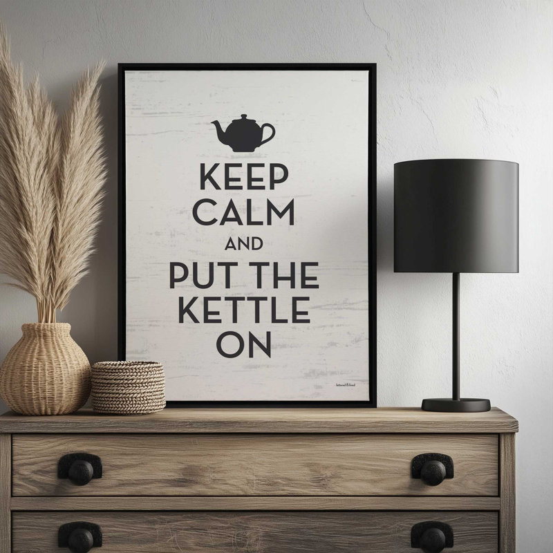 «Put the Kettle On» par Art texturé, Tanné, Toile avec cadre, L 36 x H 48
