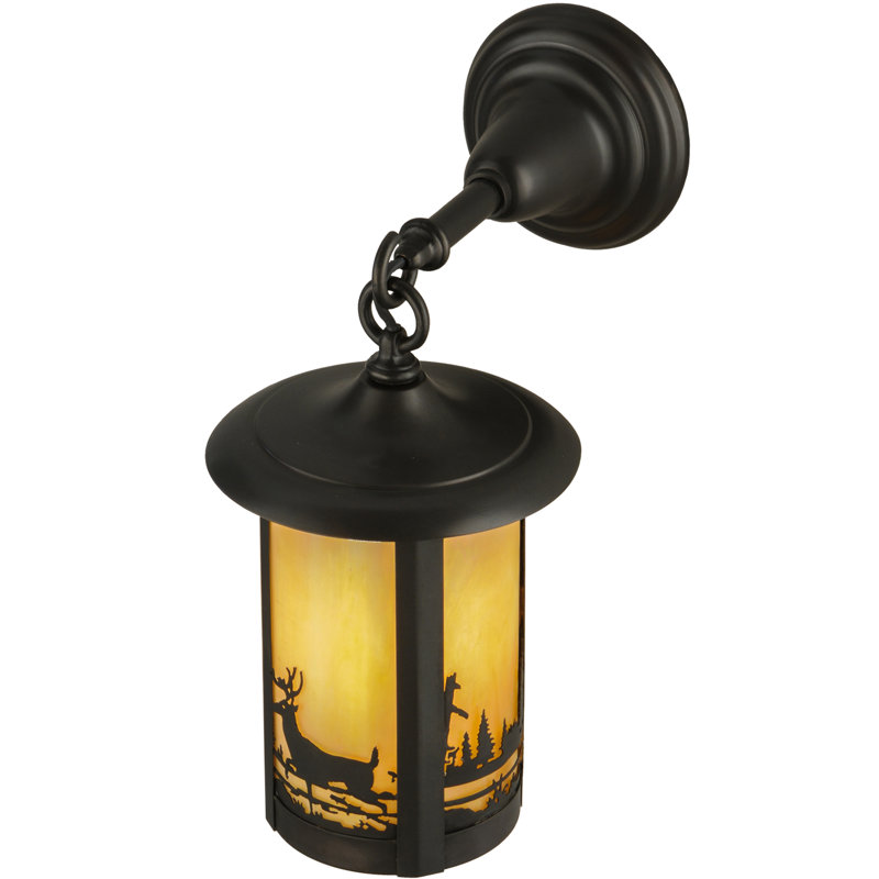 Fulton - Light Outdoor Wall Lantern, 15" H x 7.5" W x 11.5" D