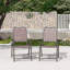 Ensemble de 2 chaises pliantes