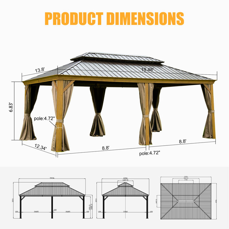 232.47'' Beach Umbrella