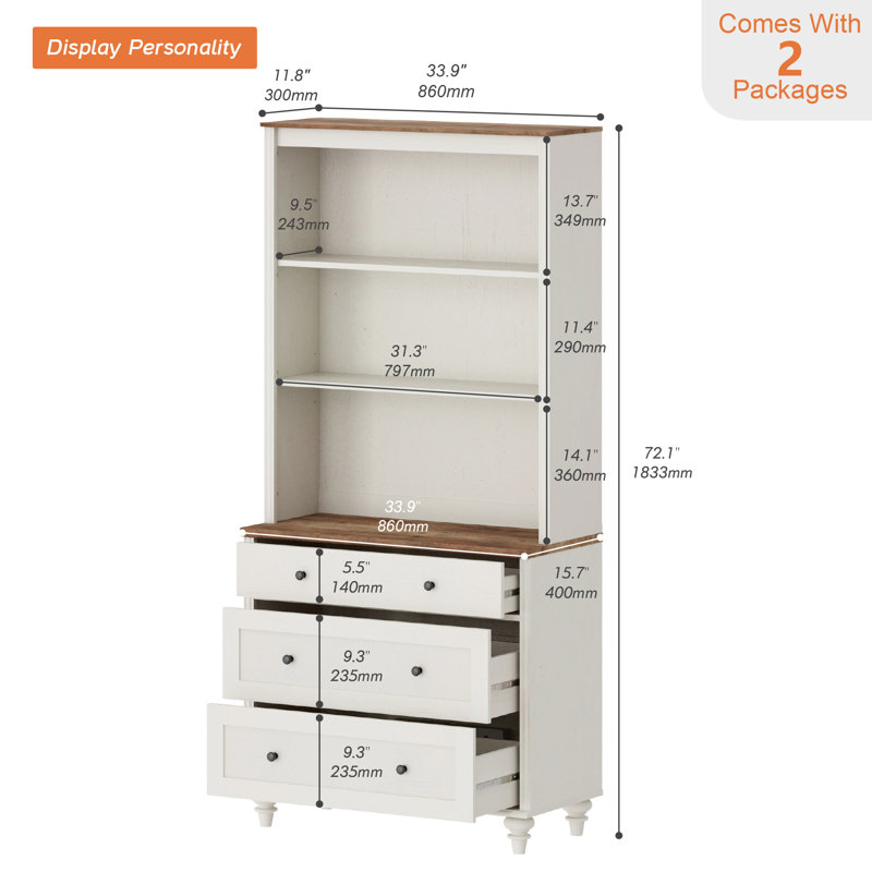 Buffet Scarlett, Blanc