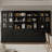 Reshod 94.5"W X 71"H X 15.7"D Kitchen Pantry Storage Cabinet With Glass Doors,Black-287134449