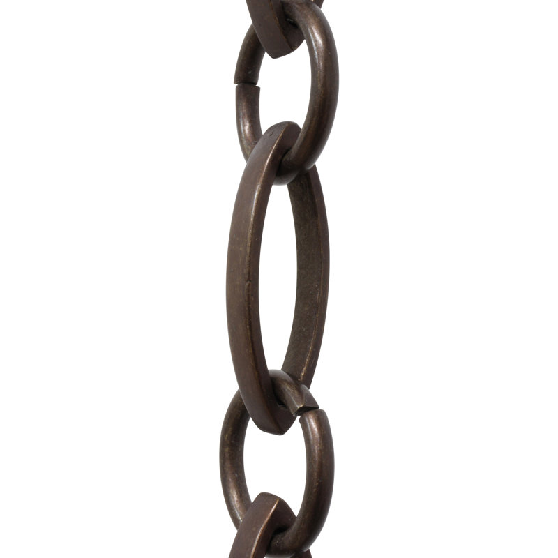 Chaîne de lustre à boucle décorative (3 pieds), Bronze, H 12 po x l 0,71 po x P 0,28 po